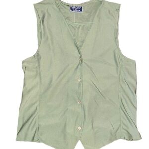 Vintage mint green Ships ‘N Shors vest
